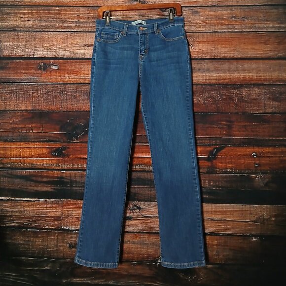 Levis 512 Jeans 8 Short Curvy Perfectly Slimming Straight Blue Denim Stretch - Picture 3 of 8